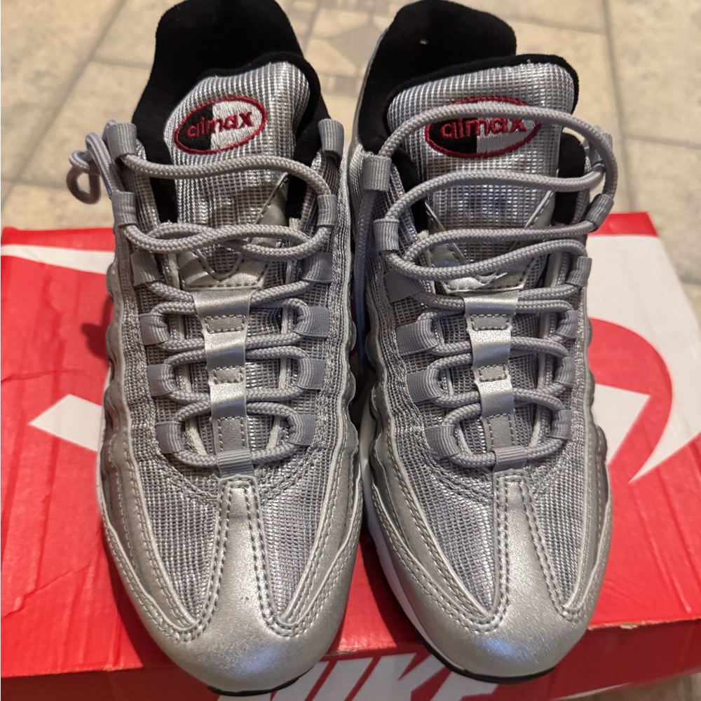Nike Silver Air Max 95 Sneakers
